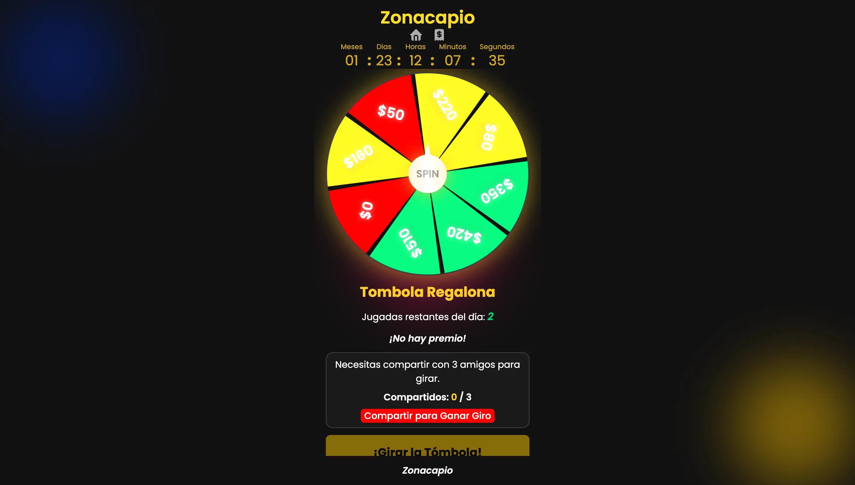 A custom spinning wheel animation enhances the user experience in the roulette game.